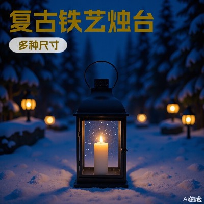 Iron Aromatherapy Candlestick French Coal Oil Lamp Christmas Home Decoration Candle Lamp Creative Retro Crispy Oil Lamp