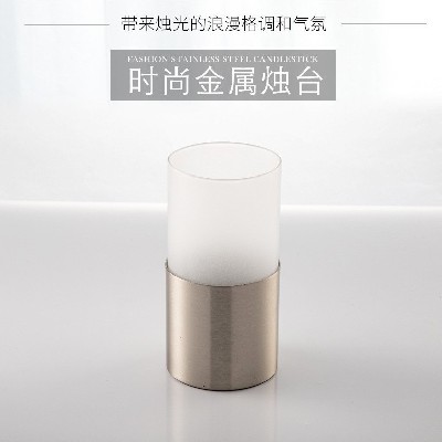 蜡烛杯LED高款蜡烛家居杯子聚会庆典场地布置装饰磨砂玻璃杯 定制