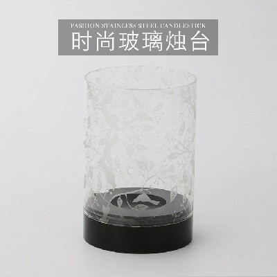 玻璃蜡烛台现代简约烛杯欧式婚庆路道具酒店样板房西餐厅酒吧定制