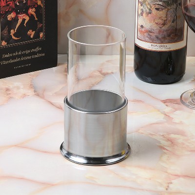 简约透明玻璃烛台圆柱形蜡烛杯浪漫风灯婚庆会场酒店装饰摆件定制