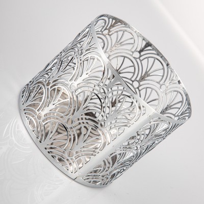 跨境日式圆形创意铁艺烛台烛光晚餐浪漫蜡烛杯西餐厅装饰摆件烛杯