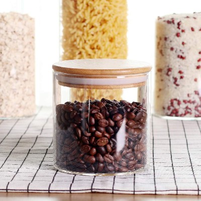 Coffee beans, glass sealed jar, household kitchen storage container, snacks, candies, miscellaneous grains, glass storage jar can be customized