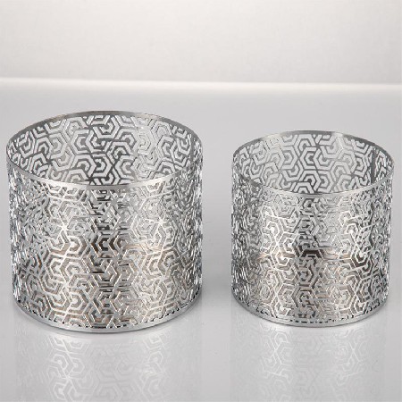 Metal hollow candle cup