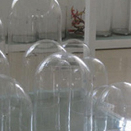 Transparent glass dome