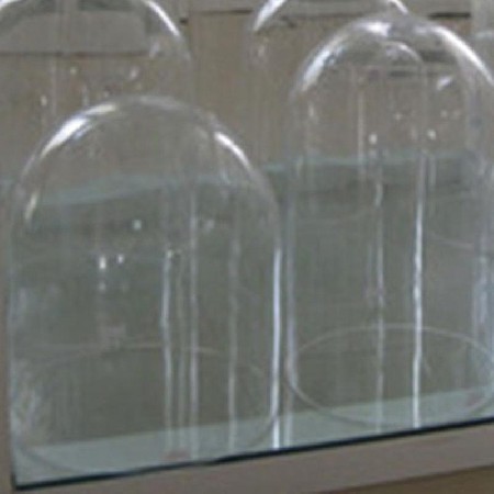 U-shaped transparent glass bell cover