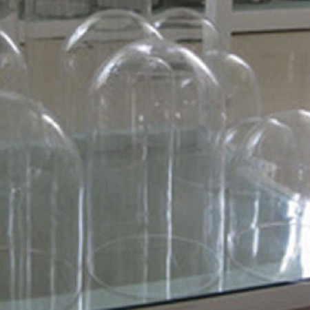 Transparent glass dome