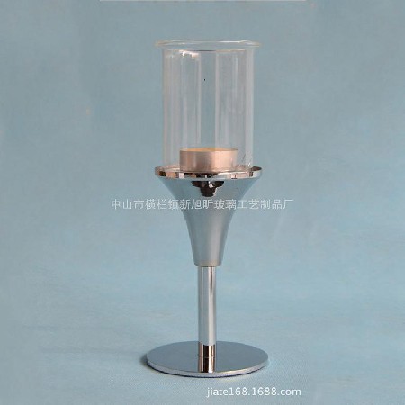 Metal base candlestick