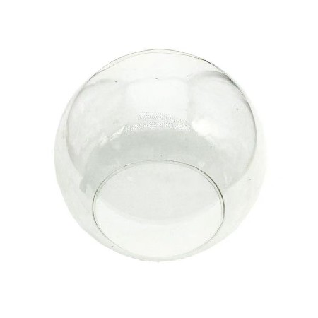 Spherical high borosilicate glass cover clay handmade gold jewelry dust cover storage display box can be customized