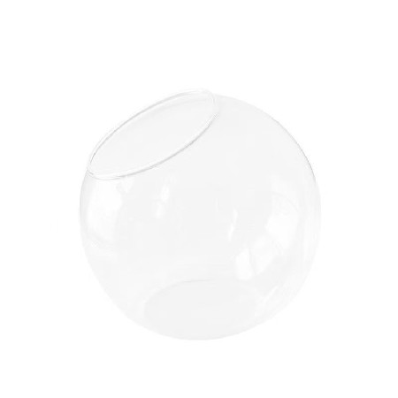 玻璃鱼缸水培圆形简约透明迷你金鱼缸客厅家用小型桌面摆件可定制