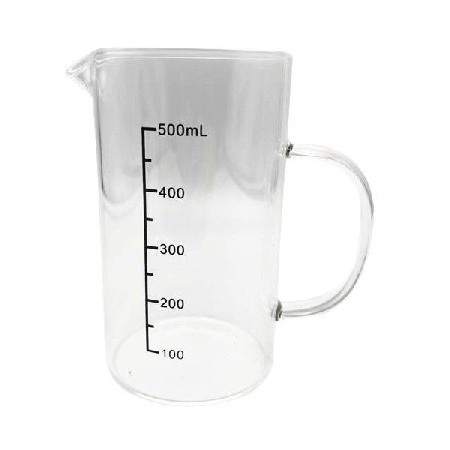 Cross border supply: High borosilicate glass measuring cup with precise thickening and graduated cup for milk tea shop kitchen baking