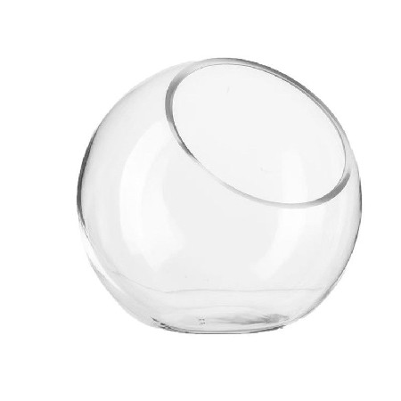 透明玻璃瓶简约水培鱼缸圆形客厅金鱼缸迷你家用小型桌面摆件定制