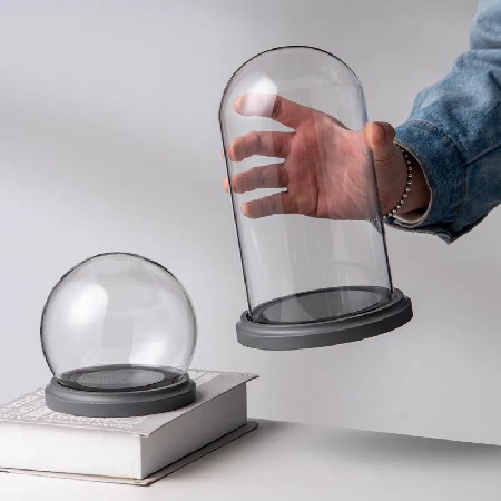 球形玻璃罩摆件高硼硅防尘罩永生花手办生日礼物收纳玻璃瓶可定制