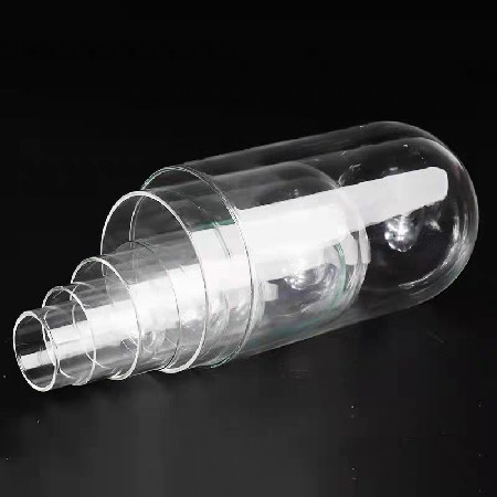 Creative high borosilicate glass cover transparent dust cover cake toy figurine eternal flower glass cover ornament can be customized