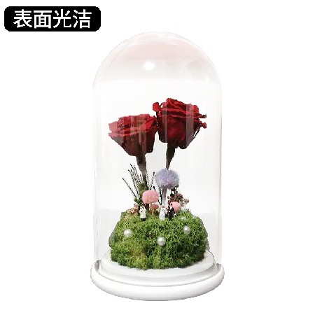 高硼硅永生花玻璃罩u形玻璃钟罩圆形蛋糕玻璃罩复古风玻璃罩 定制