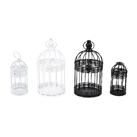 Bird cage shaped candle holder ornament, vintage dining table, romantic shelf, wooden table, bar with handle, wholesale