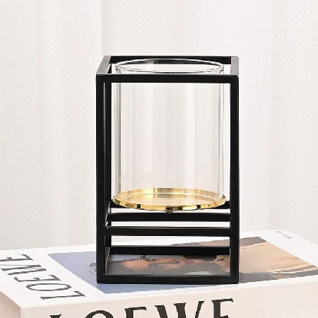 Candlestick stand, minimalist ins style, home hotel dining table, living room, bedroom decoration, decorative ornaments, wrought iron wind lamps, candle holders, customized