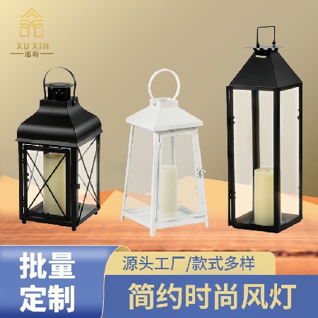 Creative retro small oil lamp, LED French kerosene lamp, hotel home decoration ornament, can be hung, candle stand customized