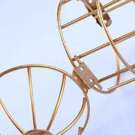 Birdcage Nordic style stainless steel lantern candle holder furniture retro iron candle holder industrial style dining table decoration customization