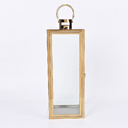 Golden Candle Taipei European Stainless Steel Wind Light Glass Craft Bar Hotel Home Table Decoration Ornament Customization