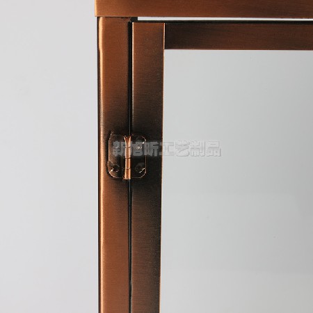 欧式做旧铁艺玻璃马灯风灯花园创意蜡烛台酒店家居装饰摆件可定制