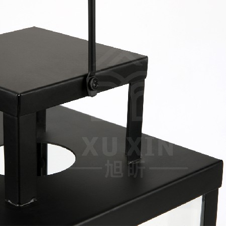 European style courtyard floor to ceiling wind lights, Christmas candle holders, New Year atmosphere lights, wrought iron square hand-held wind lights, Easter customization