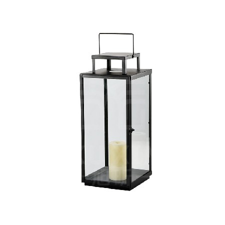 European style courtyard floor to ceiling wind lights, Christmas candle holders, New Year atmosphere lights, wrought iron square hand-held wind lights, Easter customization