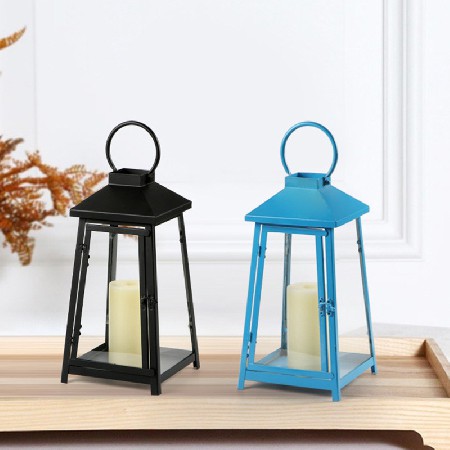LED French Coal Oil Lamp Hotel Home Decoration Iron Candleholder Can Hang Candle Lamp Creative Retro Small Oil Lamp