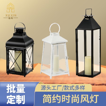LED French Coal Oil Lamp Hotel Home Decoration Iron Candleholder Can Hang Candle Lamp Creative Retro Small Oil Lamp