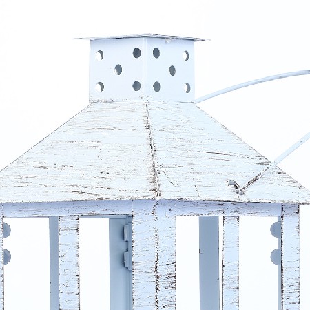 Iron Candle Stand Classical Ornament Making Old Iron Cage Candlestick Glass Cover Outdoor Candle Stand Home Decoration Customization