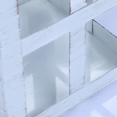 Iron Candle Stand Classical Ornament Making Old Iron Cage Candlestick Glass Cover Outdoor Candle Stand Home Decoration Customization