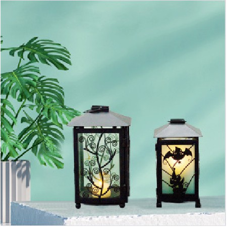 Vintage wrought iron wind lanterns, antique hollowed out home decor, European style rose carvings, atmosphere decorations, wholesale customization