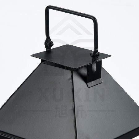 Minimally designed floor standing wind light, iron art European candlestick, outdoor decoration, floor standing wind light, portable light, retro palace light, customizable