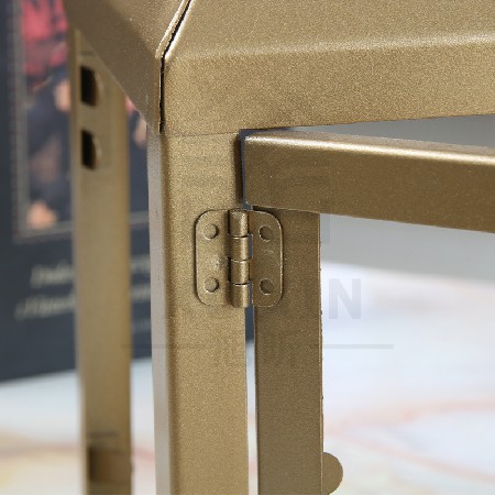 European retro minimalist wrought iron glass candle stand, courtyard outdoor floor standing wind lamp, dining table decoration ornaments customization