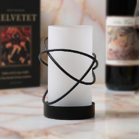 Matte glass candle holder, candle cup, European minimalist wedding decoration, hotel home decor, restaurant, bar, candle holder customization