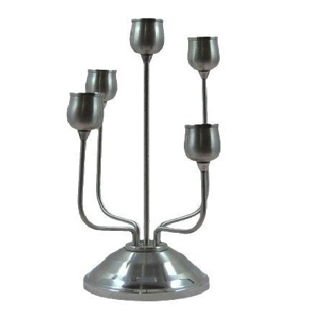 Stainless steel wrought iron candle holder, five headed candle holder, wedding celebration, holiday, hotel home, living room, dining table decoration, decoration, decoration, decoration, and decoratio