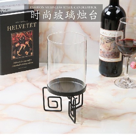 铁艺蜡烛台现代简约烛台烛光晚餐酒店家居婚庆节日装饰摆件可定制