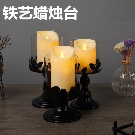 Candles Taipei European Light Luxury Romantic Wedding Festival Table Candlelight Dinner Decorations Vintage Candlestick Customization