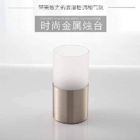 Candle cup LED high-end candle home cup party celebration venue decoration frosted glass cup customization