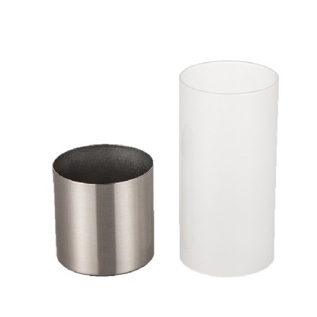 Candle cup LED high-end candle home cup party celebration venue decoration frosted glass cup customization