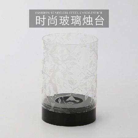 Glass candle stand, modern minimalist candle cup, European wedding props, hotel model room, Western restaurant, bar customization