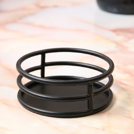 Metal candle holder, European style minimalist home decor, living room model room, foyer decoration, decorative ornaments, hollow decoration customization