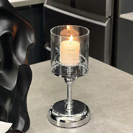 Light luxury retro candle holder household props romantic candlelight dinner candle pedestal dining table decoration ornaments customization
