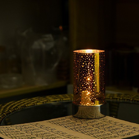 Candle Jars Retro Nostalgic Gold Art Warm Decoration Ornament Candlelight Dinner Table Starry Sky Candle Jar Customization