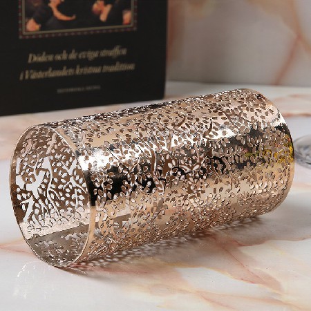 金属镂空蜡烛台浪漫烛光晚餐餐桌装饰摆件摆设软装婚庆饰品定制