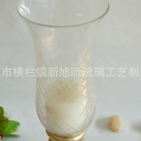 欧式复古蜡烛台透明玻璃烛台创意酒店手工工艺品家居摆件批发定制