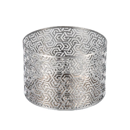 European style metal hollow candle cup, silver simple candle table, restaurant desktop, candlelight dinner, home decoration customization