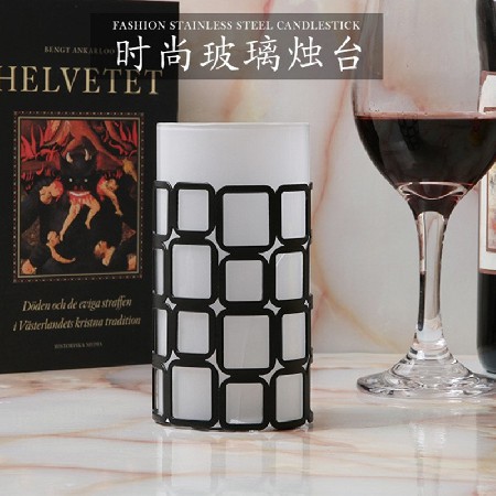 European style modern minimalist glass candle holders, candles, incense burners, decorative home items, creative home decor gifts, romantic wedding customization