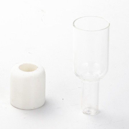 Modern minimalist transparent glass cover decoration, creative candle holder decoration, romantic bedside TV cabinet decoration