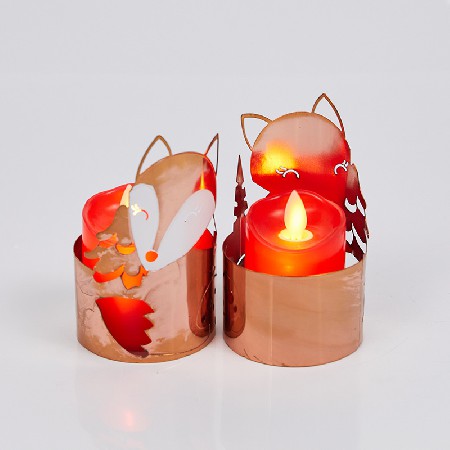 Childhood Fun Iron Candlestick Home Living Room Candlestick Home Atmosphere Decoration Candlelight Dinner Hollow Candle Cup Customizable