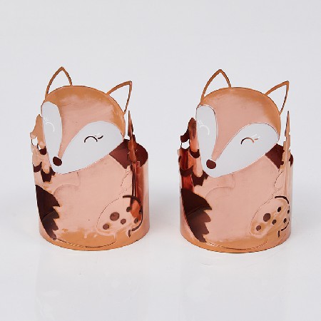 Childhood Fun Iron Candlestick Home Living Room Candlestick Home Atmosphere Decoration Candlelight Dinner Hollow Candle Cup Customizable